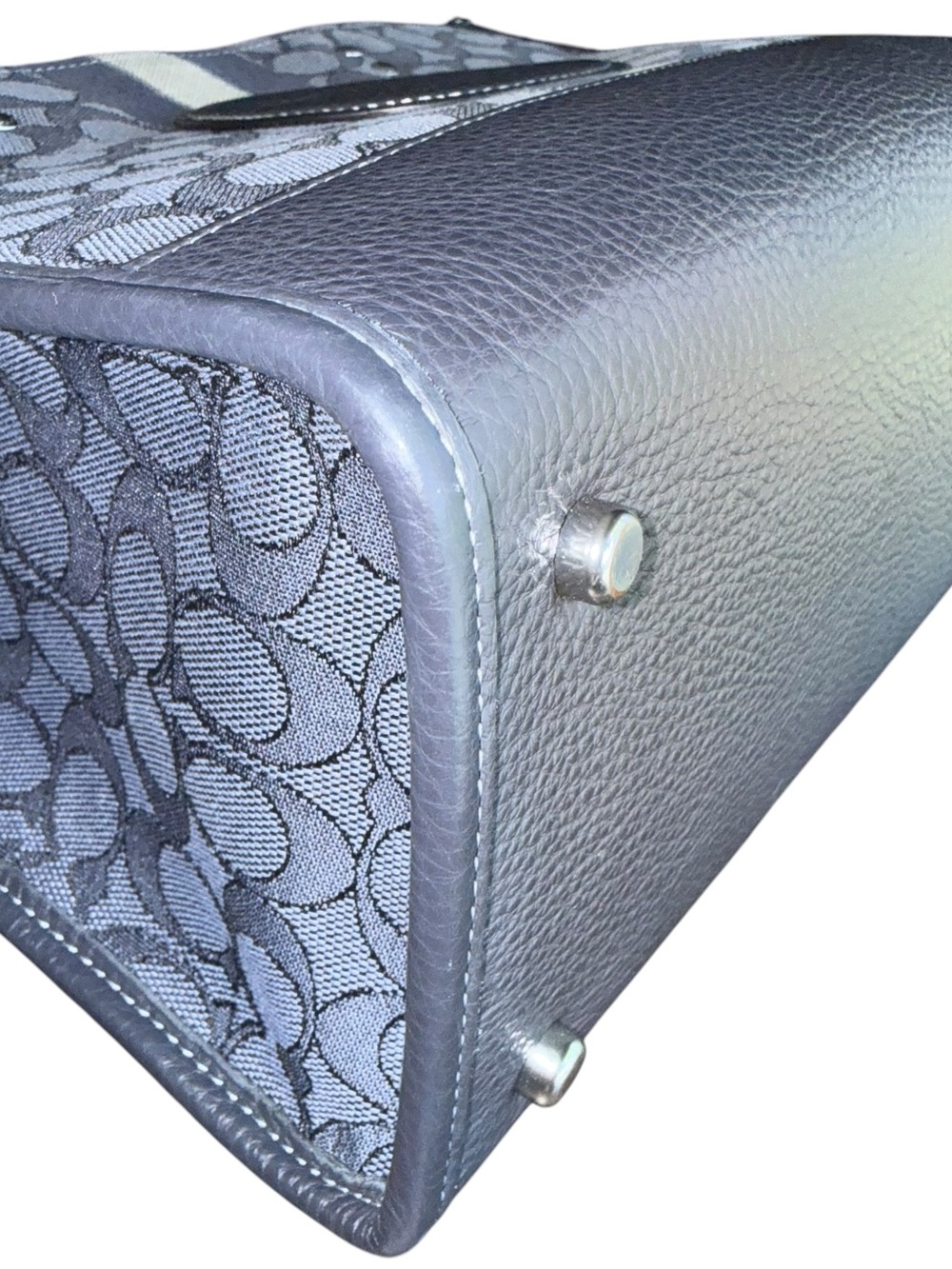 Coach Dempsey Carryall Tote 22 in Signature Jacquard - Picture 7 of 11